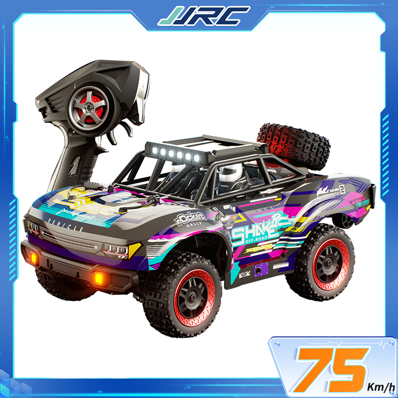 JJRC 4WD RC Car 75+ km/h High Speed Remote Control 2.4GHz with Built-in LiPo Battery - Conquer All Terrains ราคา 1,980 บาท*ส่งฟรี
