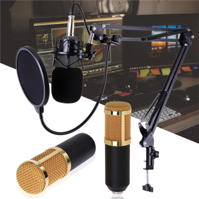 ไมค์อัดเสียง คอนเดนเซอร์ Pro Condenser Mic Microphone BM800 พร้อม ขาตั้งไมค์โครโฟน และอุปกรณ์เสริม