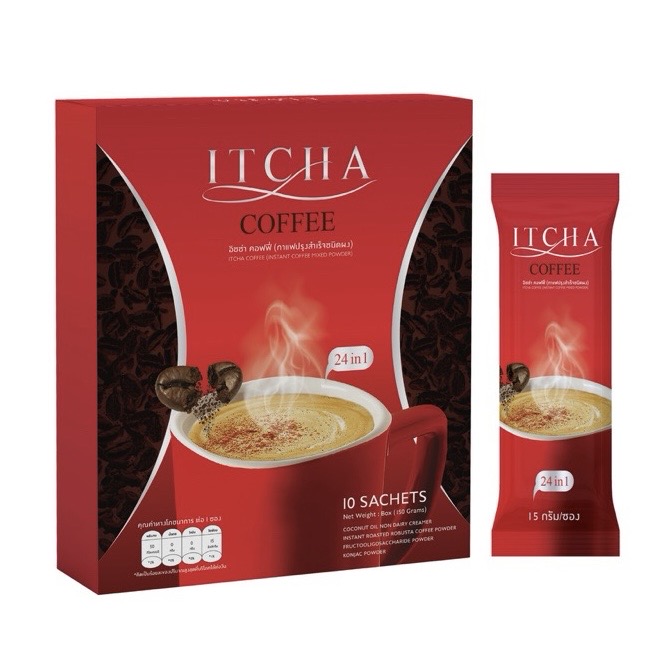 ITCHA Coffee (1 box contains 10 sachets) ราคา 239 บาท*ส่งฟรี