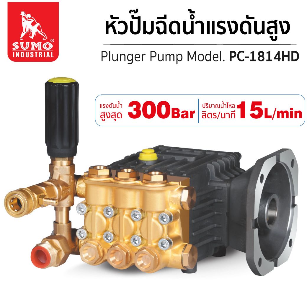 หัวปั๊มแรงดันสูง Model PC-1814HD 300Bar ราคา 12,000 บาท*ส่งฟรี