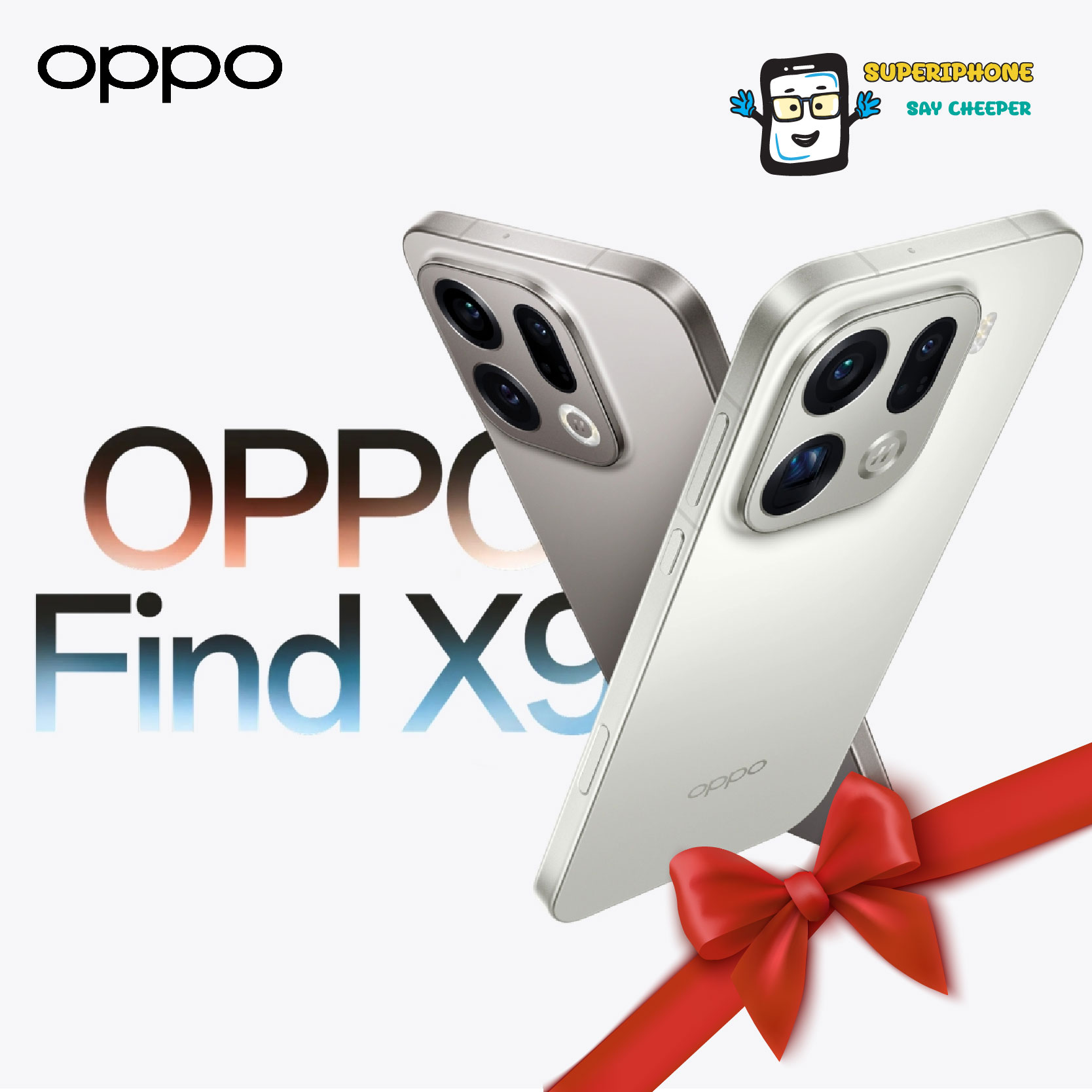 Oppo Find X9 5g Model (12+256Gb) Takes Superior Photos, Big Battery. ราคา 25,555 บาท*ส่งฟรี