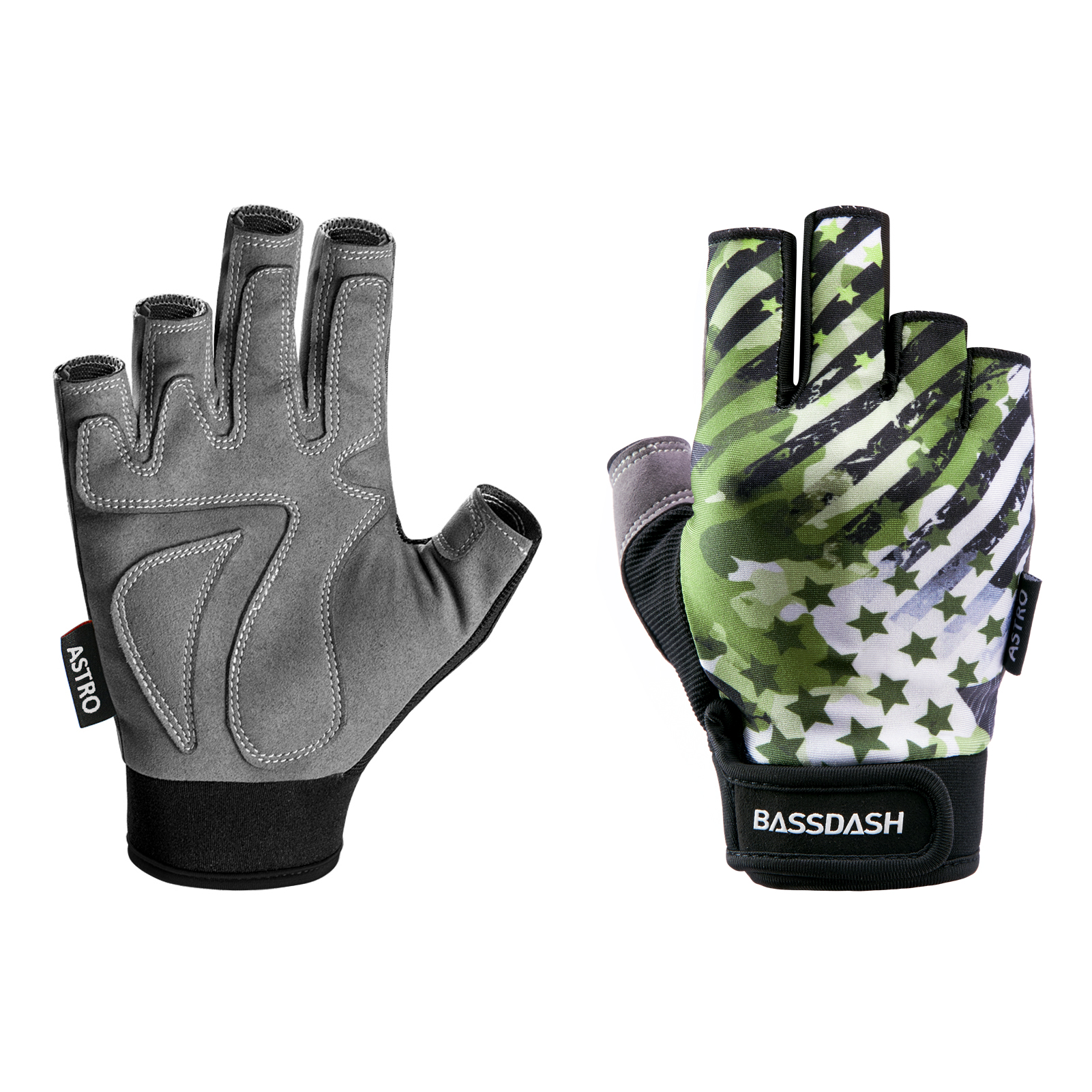 Bassdash Astro Men's Women's Fingerless Gloves Fishing Gloves for