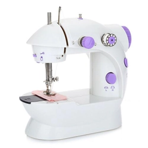 สินค้า จักรเย็บผ้าขนาดเล็ก พกพาสะดวก รุ่น Mini Sewing Machine (สีม่วง) แถมฟรี อุปกรณ์เย็บผ้า รุ่นSM-202A