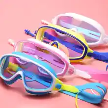 ภาพขนาดย่อของสินค้าแว่นตาว่ายน้ำเด็ก สีสันสดใส แว่นว่ายน้ำเด็กป้องกันแสงแดด UV ไม่เป็นฝ้า แว่นตาเด็ก ปรับระดับได้ แว่นกันน้ำ 5031F