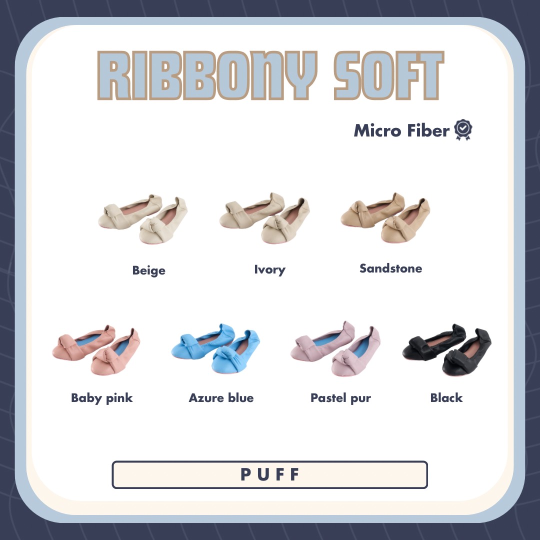 PUFFSHOES.OFFICIAL : RIBBONY SOFT BALLERINA ราคา 1,890 บาท*ส่งฟรี