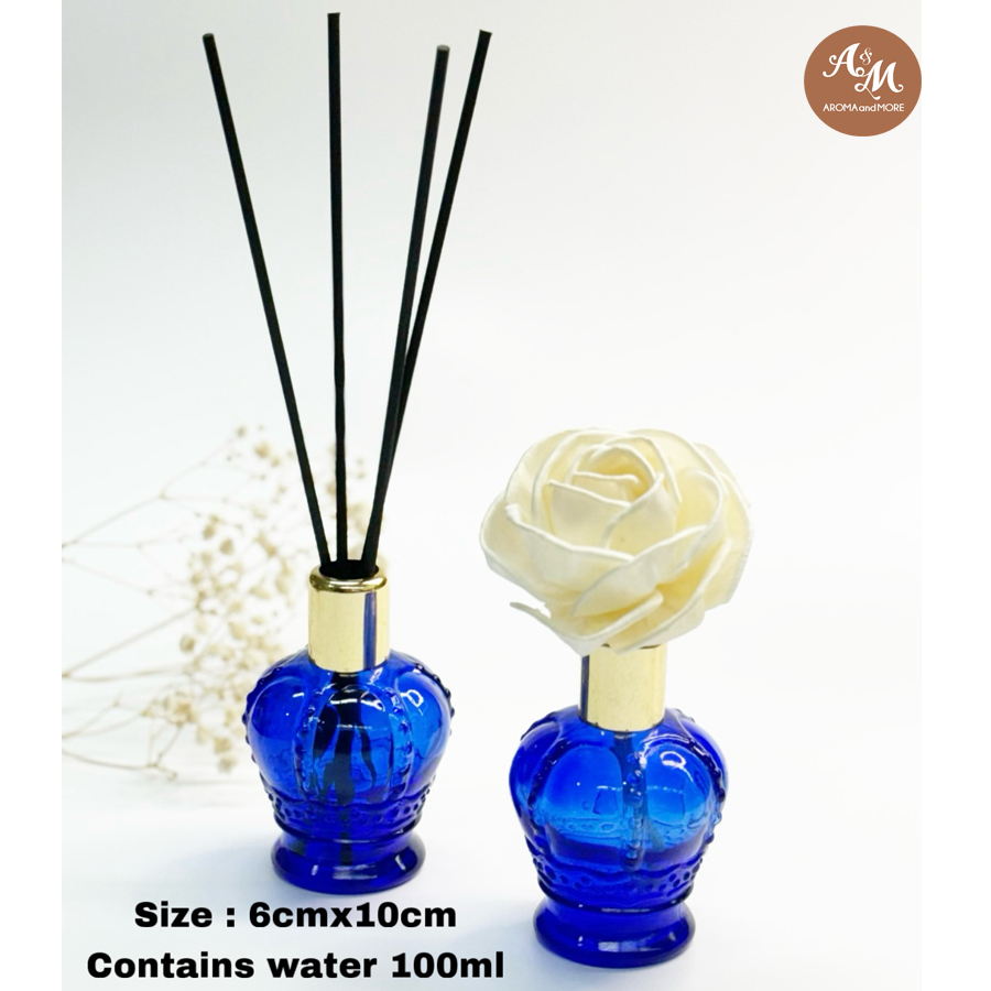 Aroma&More Fancy Blue Glass Bottle -100 ML ราคา 79 บาท*ส่งฟรี