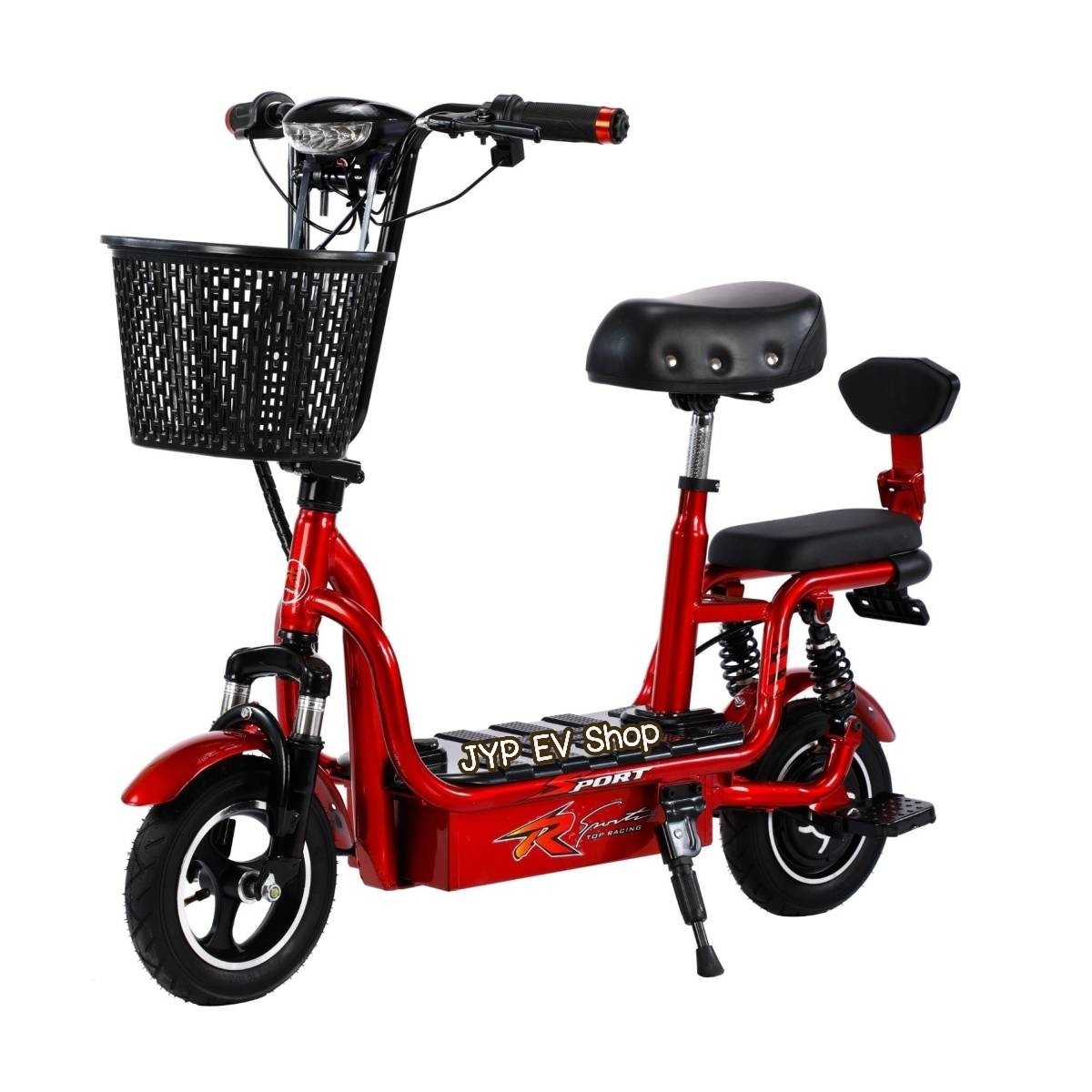 D Kids สกูตเตอร์ไฟฟ้า รถสกู๊ตเตอร์ไฟฟ้า รุ่นใหม่โครงสร้างแข็งแรงมีตะกร้าหน้า มีที่ซ้อนด้านหลัง สกูตเตอร์ 2 เบาะ ราคา 4,290 บาท*ส่งฟรี