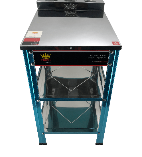 CROWN โต๊ะวางเตาเดี่ยว สเตนเลส SGT-03N สีสเตนเลส ราคา 1,565 บาท*ส่งฟรี