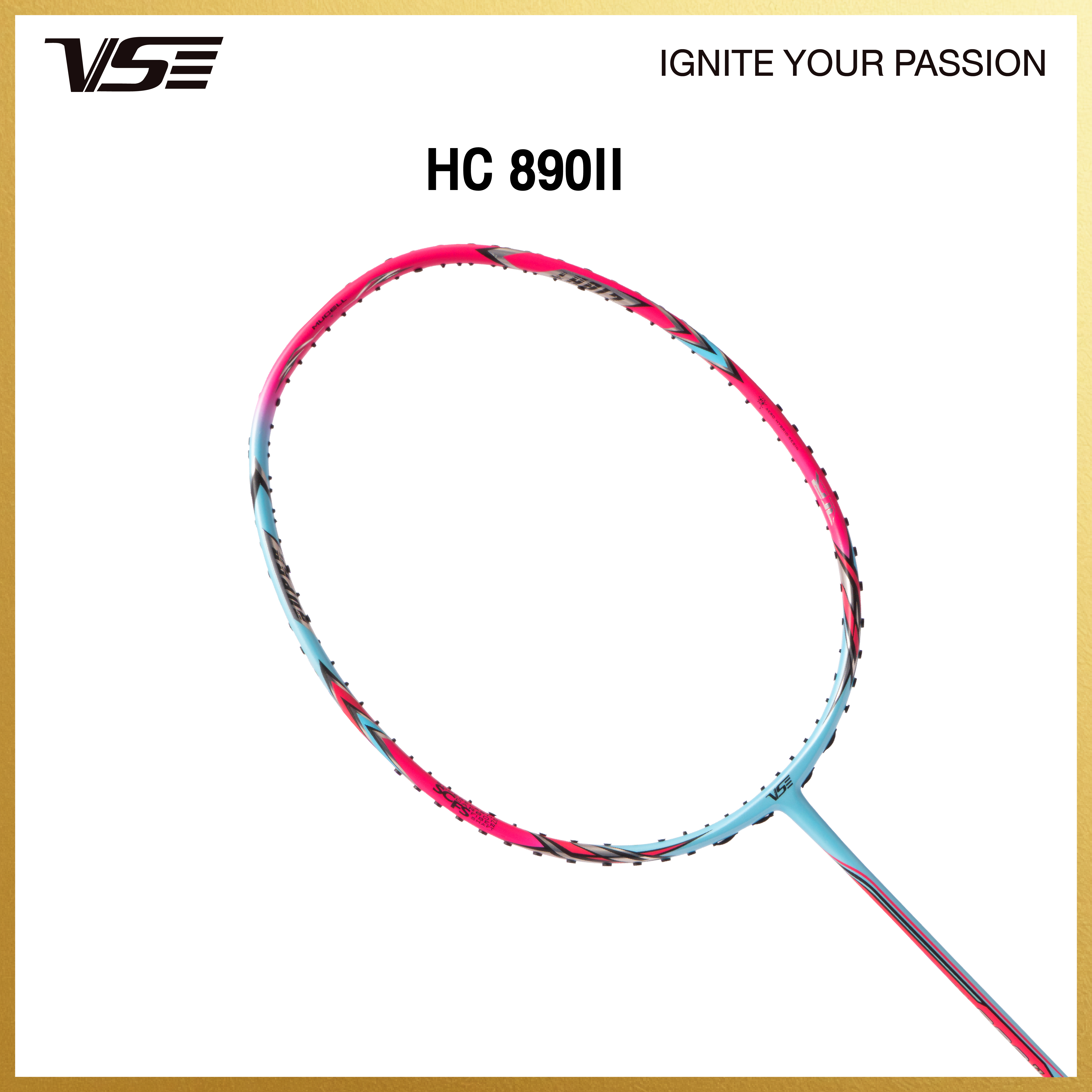 (New) Vs Badminton Racket Model Hc890Ii 6U, Free Grip + String + Case ราคา 3,184 บาท*ส่งฟรี