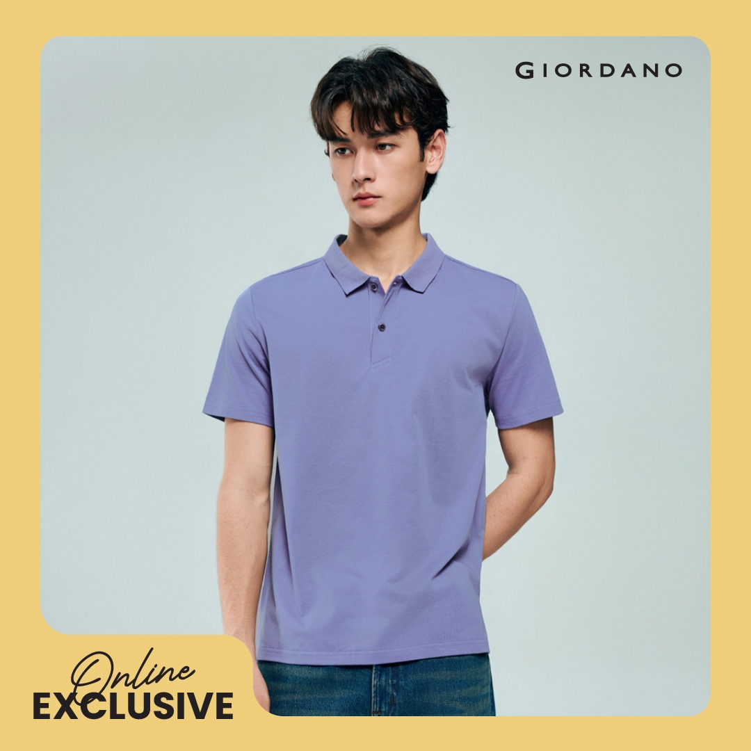 [Online Exclusive] Giordano Men's High Tech Cool Touch Polo 13016214001 Men's Polo Shirt Giordano Shirt ราคา 595 บาท*ส่งฟรี