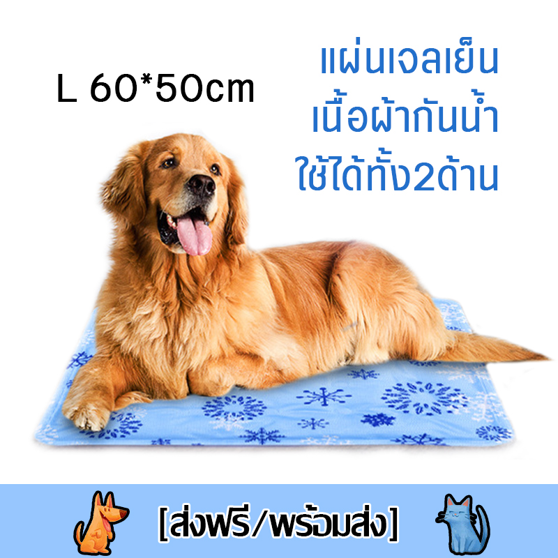 PET Cool Mat ที่นอนสุนัข แผ่นเจลเย็น ที่นอนเจลเย็น เนื้อผ้ากันน้ำ ใช้ได้ทั้ง2ด้าน แผ่นรองนอนเพิ่มความเย็นสำหรับแมวและสุนัข 4 ขนาด