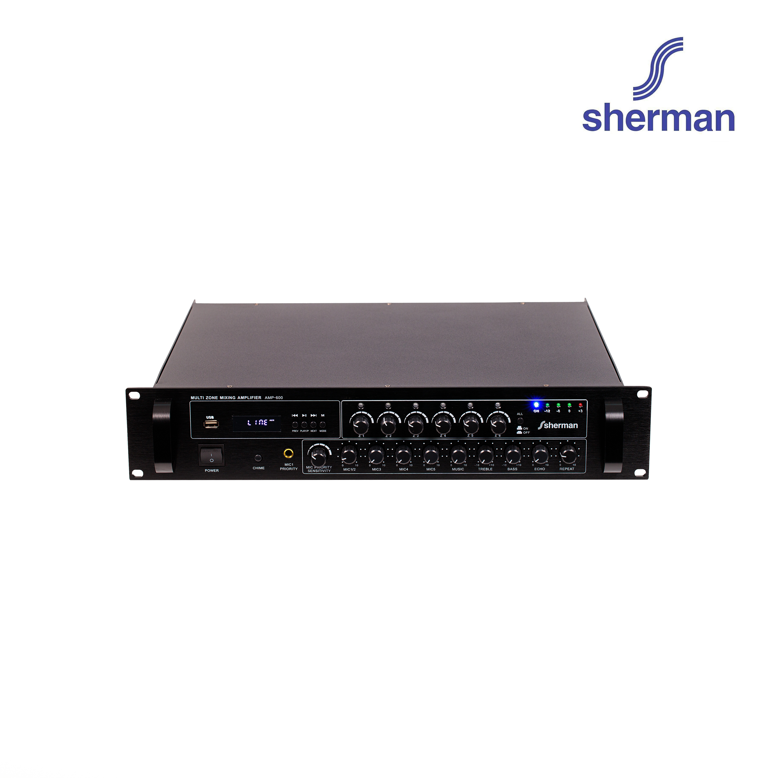 อุปกรณ์เครื่องเสียงและหูฟัง Sherman แอมปลิฟายเออร์คาราโอเกะ รุ่น AMP-600 ราคา 9,990 บาท*ส่งฟรี