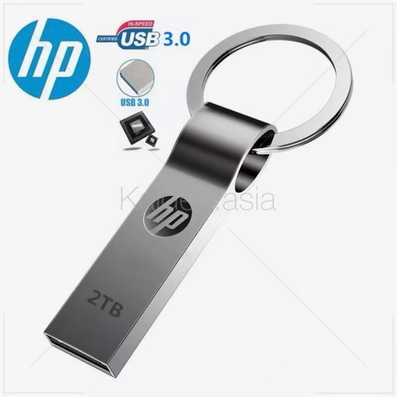 แฟลชไดรฟ์ USB 3.0 1TB 2TB ความเร็วสูง ขนาดเล็ก แบบพกพา สําหรับ HP USB3.0​​ แฟลชไดรฟ์ USB 1TB 2TB โลหะ กันน้ํา สําหรับรถยนต์ ราคา 69 บาท*ส่งฟรี