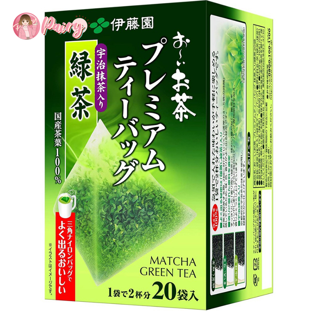 Itoen premium green tea pure Japanese green tea sachet pyramid hot drink (20 sachets) ราคา 225 บาท*ส่งฟรี
