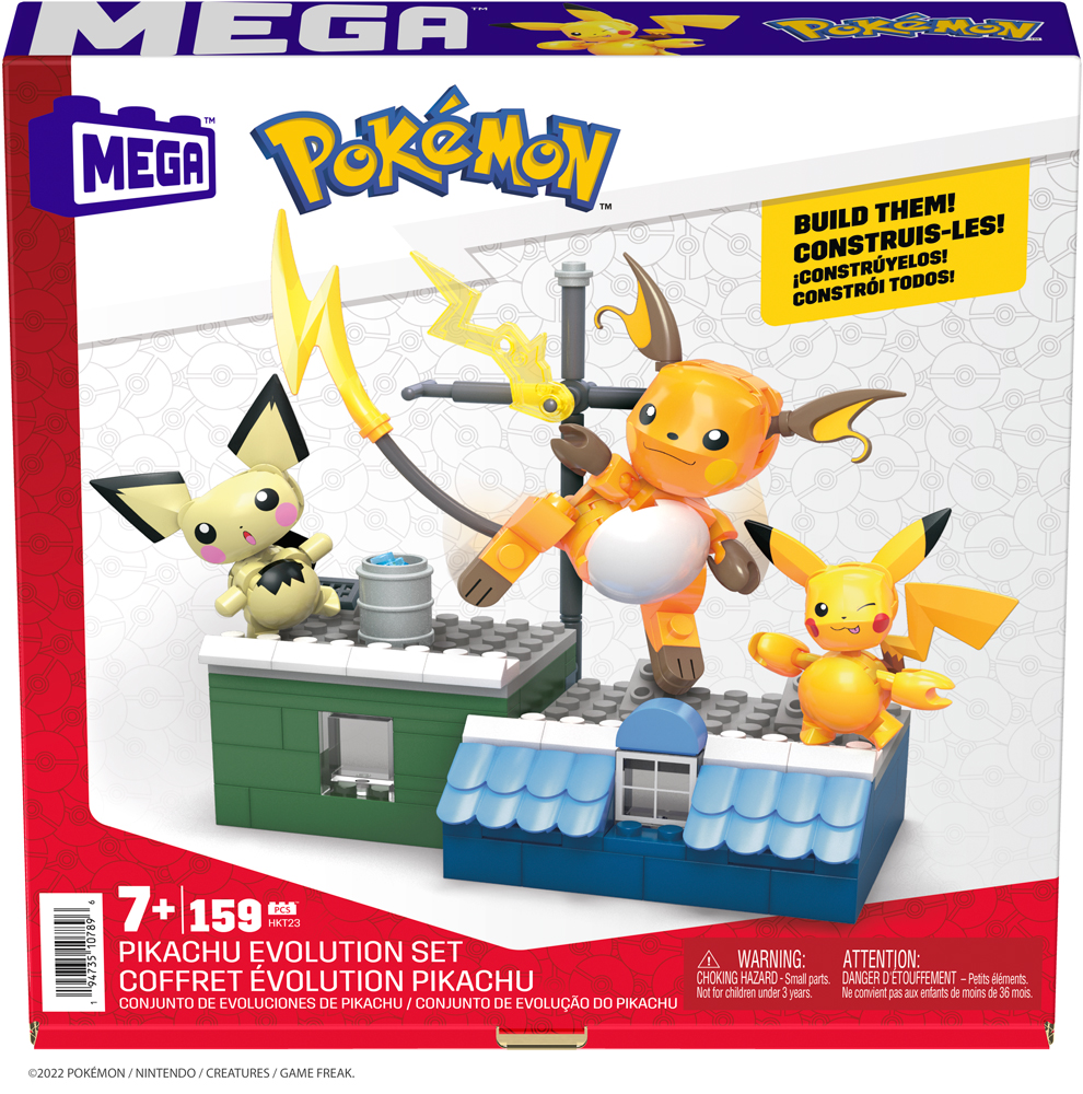MEGA Pokemon Pikachu Evolution Set เมก้าโปเกมอน ชุดวิวัฒนาการ ปิกาจู HKT23 CH ราคา 1,147 บาท*ส่งฟรี