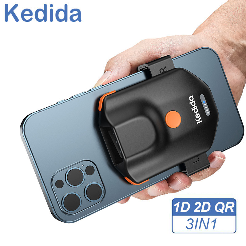 Kedida Portable Bluetooth 1D 2D Barcode Scanner with Back Clip, Wireless Qr Barcode Reader Works with Windows, Mac, Android, Ios for Warehouses, Warehouses ราคา 1,299 บาท*ส่งฟรี