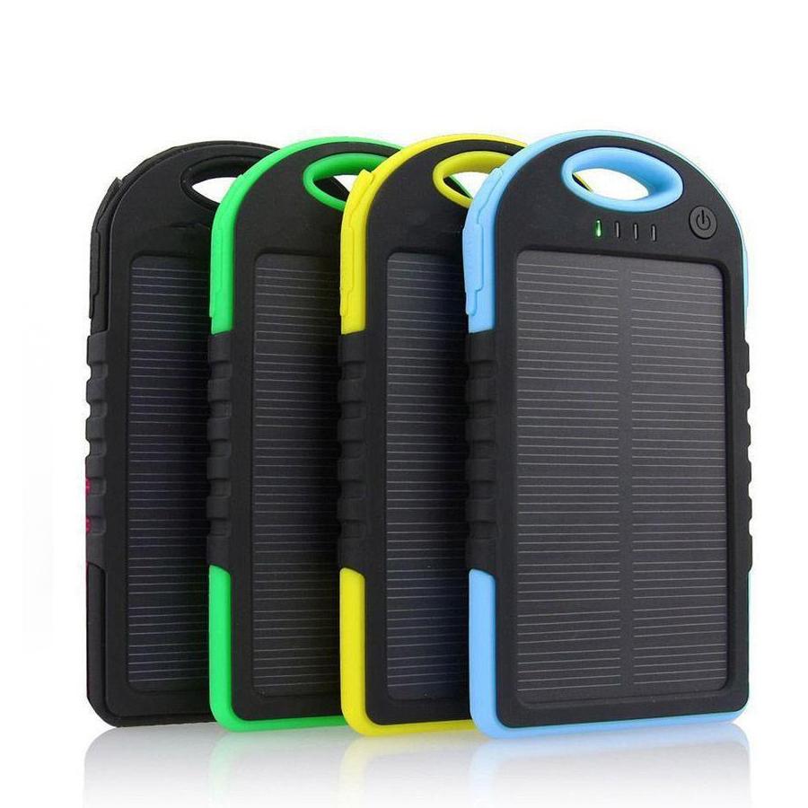 แบตสำรอง Solar Power Bank พลังงานแสงอาทิตย์ 3 ระบบ กันน้ำได้ Solar Charger ขนาด 5000 mAh แบตสำรอง Solar Power Bank พลังงานแสงอาทิตย์ 3 ระบบ กันน้ำได้ Solar Charger ขนาด 5000 mAh