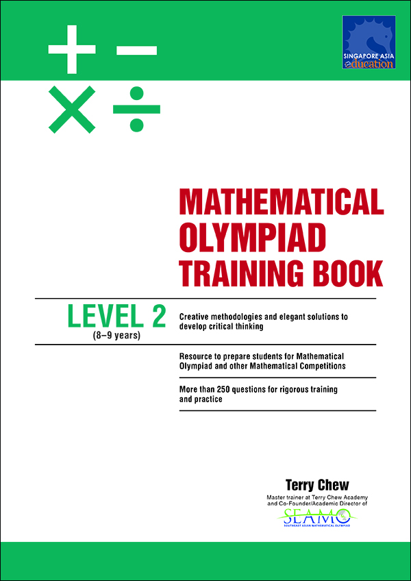 หนังสือส่งเสริมการเรียนรู้ พัฒนาตนเอง SINGAPORE ASIA PUBLISHERS Sap/Mathematics Olympiad Training Material for Primary Education หนังสือฝึกอบรมคณิตศาสตร์โอลิมปิกระดับ 2 (8-9 ปี) ราคา 390 บาท*ส่งฟรี