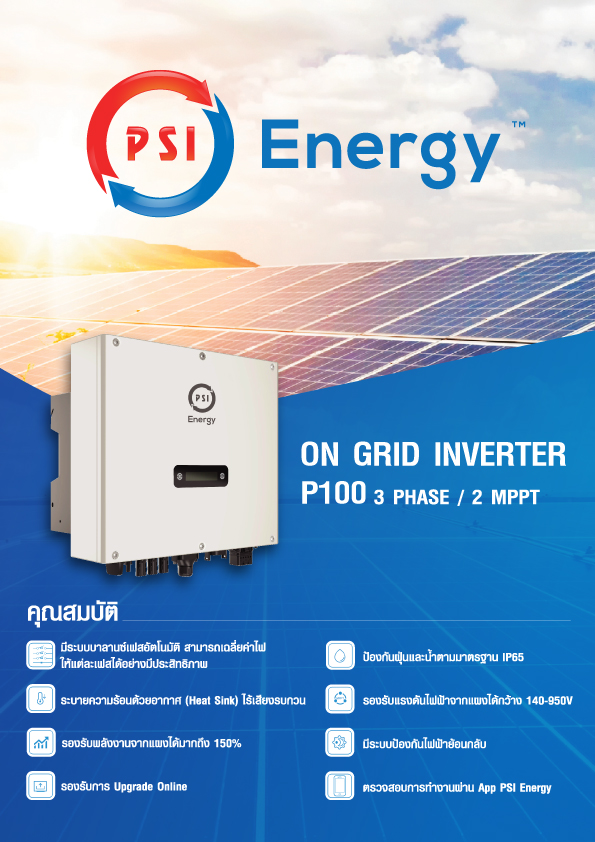 อุปกรณ์แต่งสวนและกลางแจ้ง PSI Inverter 10Kw รุ่น P100 3 เฟส ราคา 40,600 บาท*ส่งฟรี