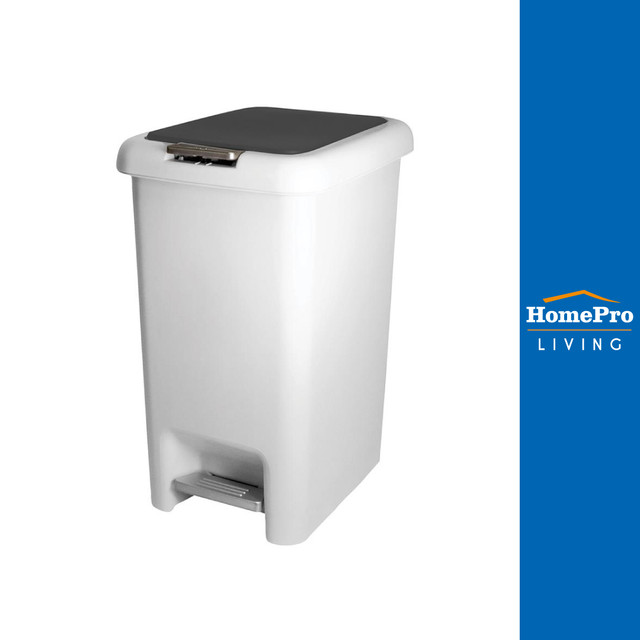 HomePro ถังขยะเหยียบเหลี่ยม COCO 15 ลิตร สีขาว/เทา แบรนด์ ACCO ราคา 319 บาท*ส่งฟรี
