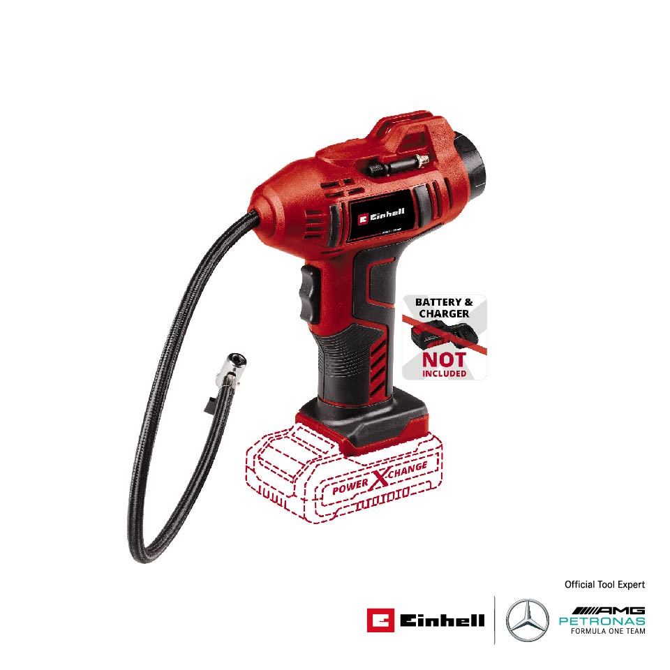 Einhell_Official เครื่องเติมลมรถยนต์ไร้สายรุ่น CE-CC 18 Li-Solo [ไม่รวมแบตเตอรี่/เครื่องชาร์จ] ราคา 2,040 บาท*ส่งฟรี