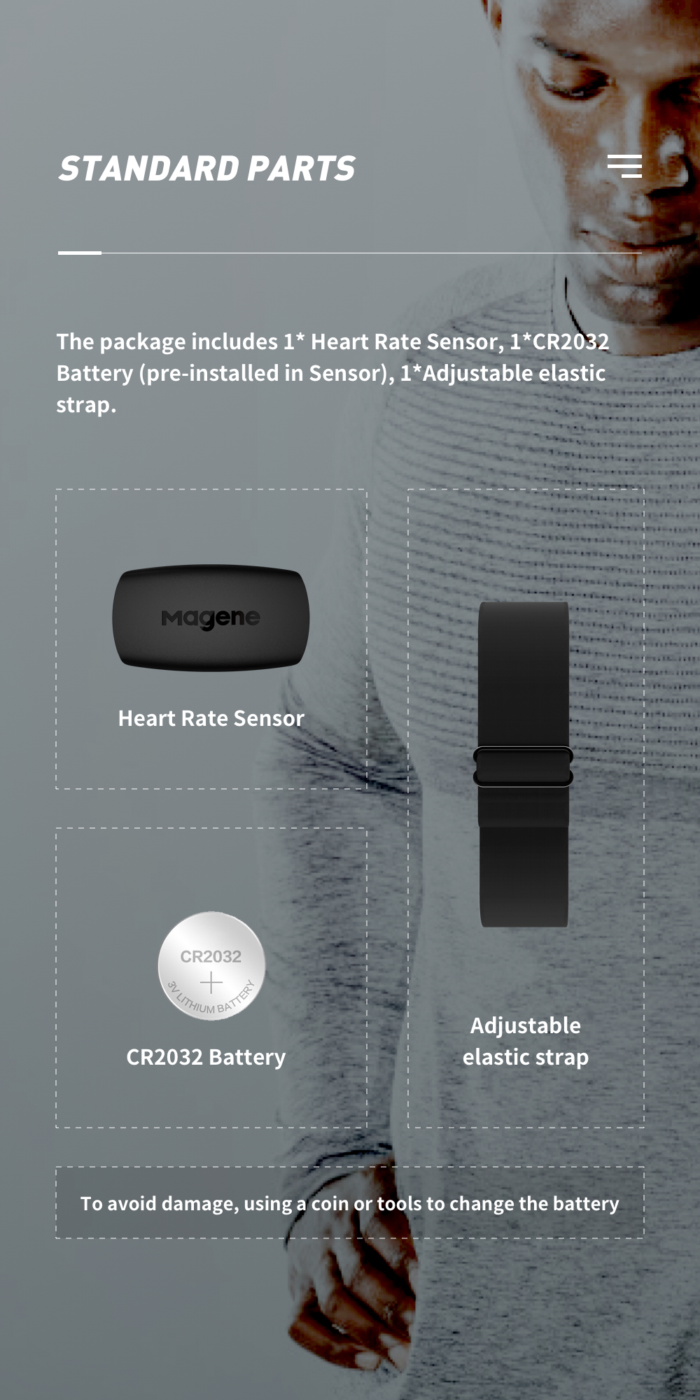 คำอธิบายเพิ่มเติมเกี่ยวกับ Magene H64 Mover Heart Rate Sensor เซ็นเซอร์ วัดอัตราการเต้นหัวใจ วัดฮาร์ทเรท วัดชีพจร แบบคาดอก Heart Rate Monitor เชื่อมต่อBlth/ANT Heart Rate Sensor Bicycle Accessories