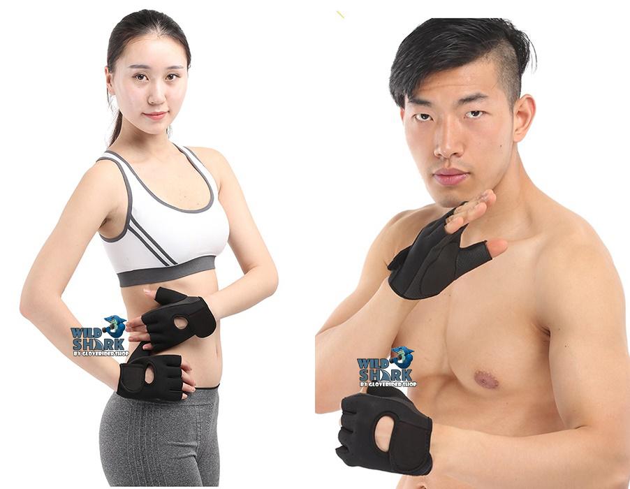 ถุงมือฟิตเนส ถุงมือออกกำลังกาย ไซส์ M Fitness Glove Weight Lifting Gloves S,M,L,XL