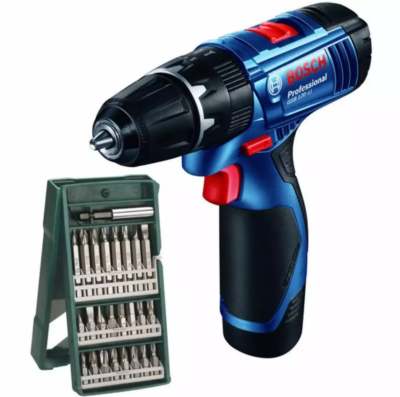 Bosch สว่านกระแทก ไร้สาย 12 โวลท์ GSB 120-LI พร้อม   ดอกไขควง x-line 25 ชิ้น