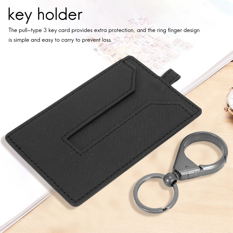 Key Card Holder For Tesla Model 3, Anti-dust Light Leather With