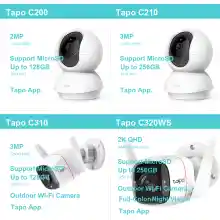 ภาพขนาดย่อของสินค้าTP-Link Tapo C200, C210, C310, C320WS Pan/Tilt Home Sec Wi-Fi Camera กล้องไอพี IP Camera-HITECHubon