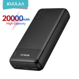 Sạc Dự Phòng Kuulaa 20000mAh Power Bank Lithium Polymer Fast Charging for iPhone, Large Capacity Powerbank 2.1A Dual USB Output for Samsung Huawei Xiaomi Vivo