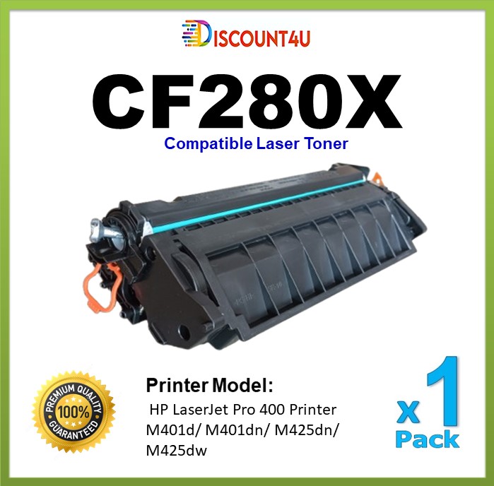 ตลับหมึกเลเซอร์เทียบเท่า CF280X For HP LaserJet Pro 400 M401d M401dn M425dn ราคา 235 บาท*ส่งฟรี