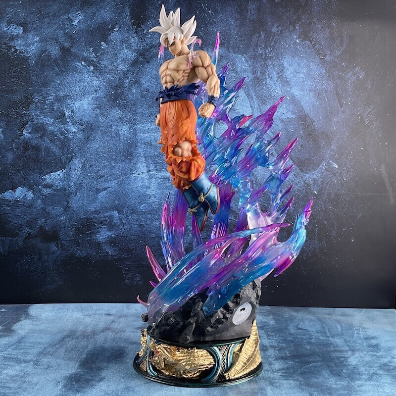 32cm Dragon Ball Z Ultra Instinct Goku Figure Gk Anime Figure Large  Luminous PVC Collectible Model Statue Doll Toy Gifts