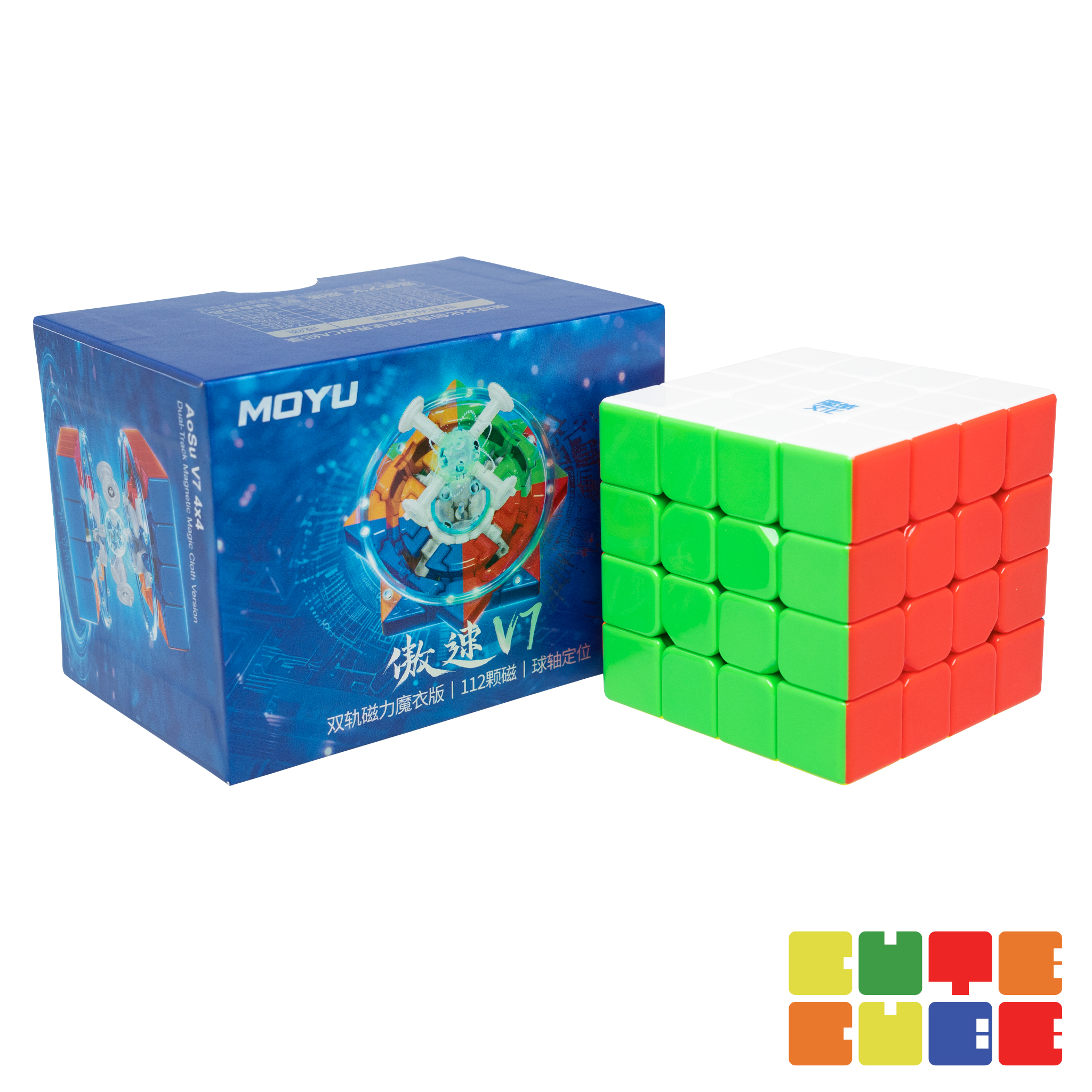 รูบิค 4x4 MoYu AoSu V7 (Single-Track, Single-Track UV, Double-Track UV, Triple-Track UV) (มีแม่เหล็ก) | CuteCube ราคา 790 บาท*ส่งฟรี