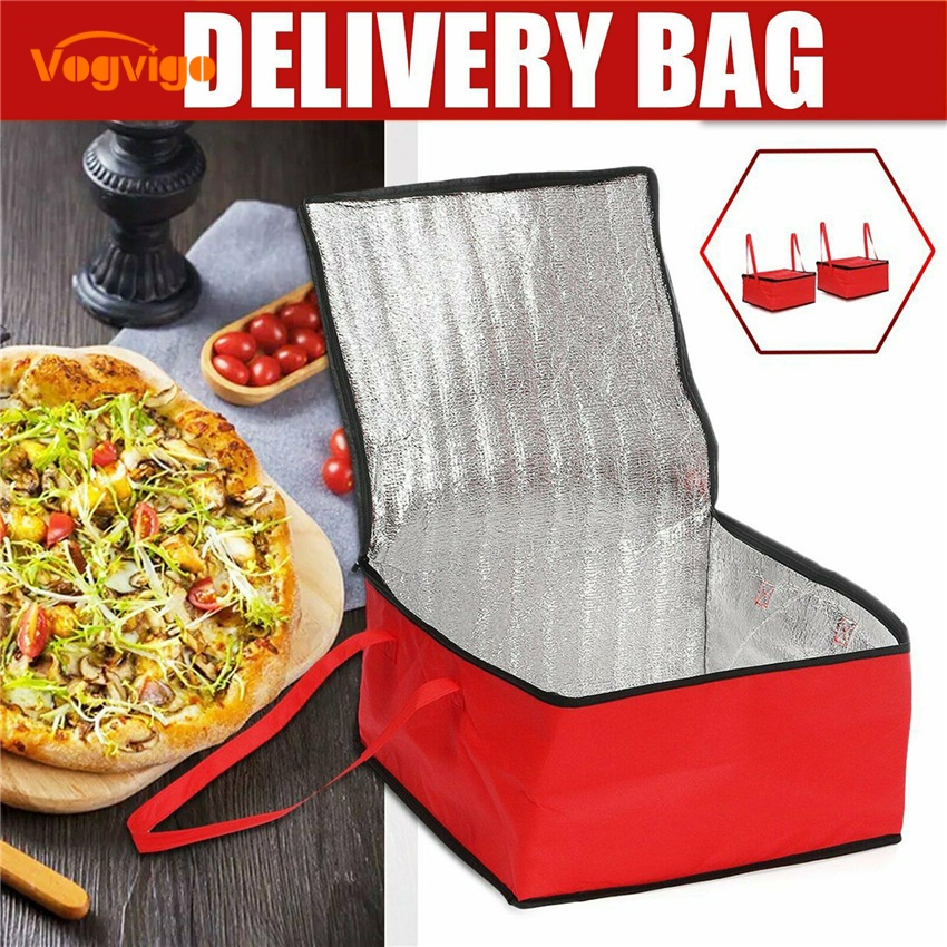 [Ready Stock]4inches/8inches Insulated Pizza Delivery Bag Carry Backpack for uber Food Delivery Bag ราคา 77 บาท*ส่งฟรี