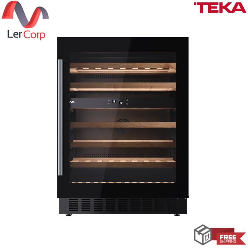 [0% 10 เดือน] (TEKA) ตู้แช่ไวน์ Free standing รุ่น RVU 20046 GBK สามารถจุได้ถึง 46 ขวด ราคา 30,690 บาท*ส่งฟรี