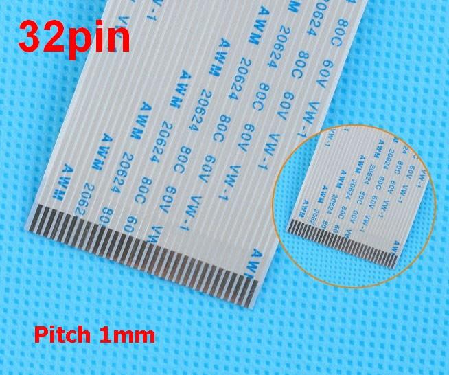 สายแพร Pitch 1.0mm ยาว 30cm Flexible Flat Cable สายแพ FFC 4pin, 6pin, 8pin,10pin,12pin,14pin,16pin,18pin, 20pin, 24pin, 26pin, 30pin, 32pin AWM