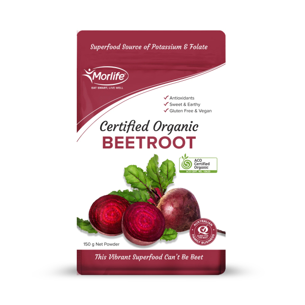 Morlife Organic Beetroot Powder | Organic Beetroot Powder 150g ราคา 864 บาท*ส่งฟรี