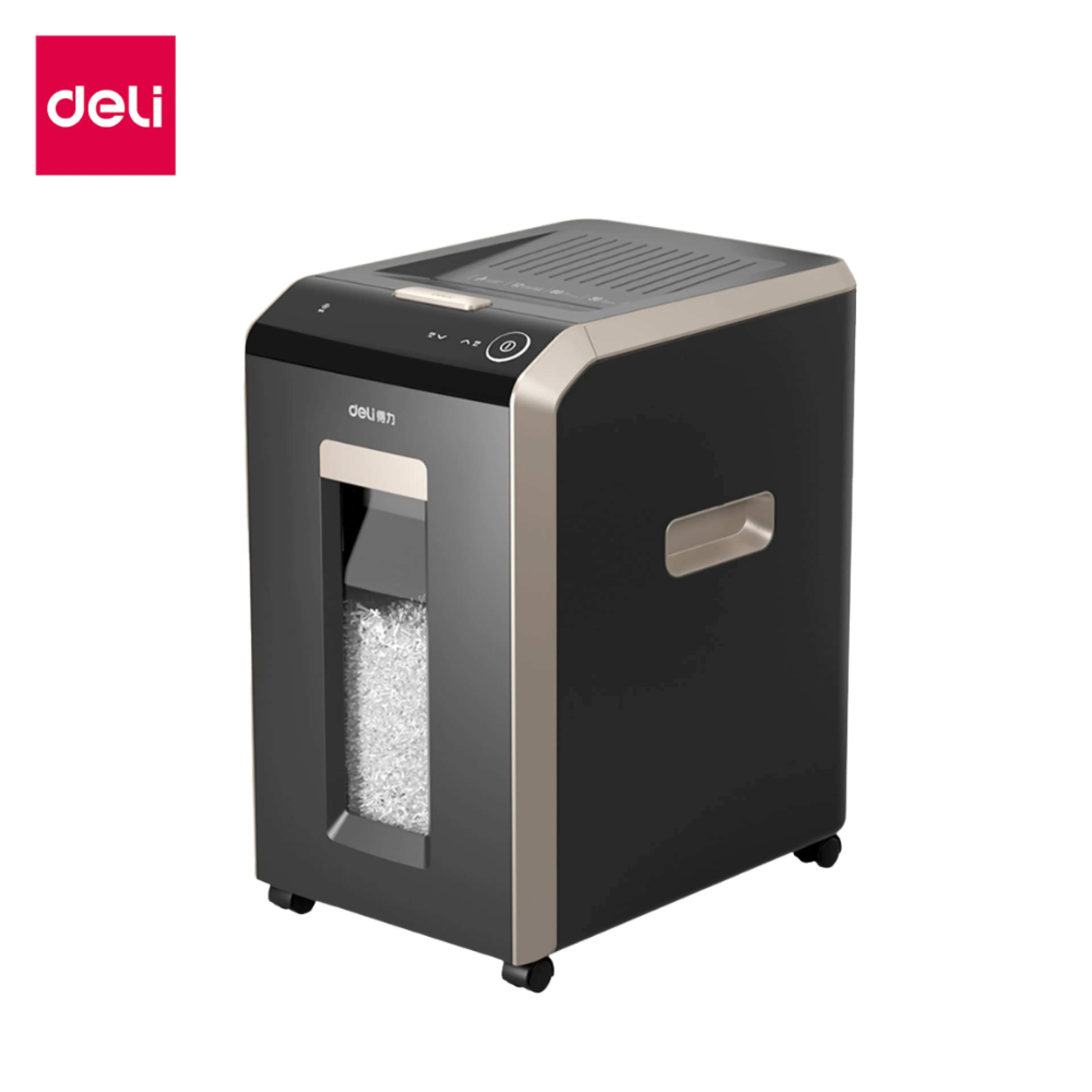 Deli Document Shredder Automatic Document Shredder Automatic Paper Feed System, 150/200 Sheets A4, Size 30 Liters, Can Be Used Continuously for 60 Minutes. Paper Shredder