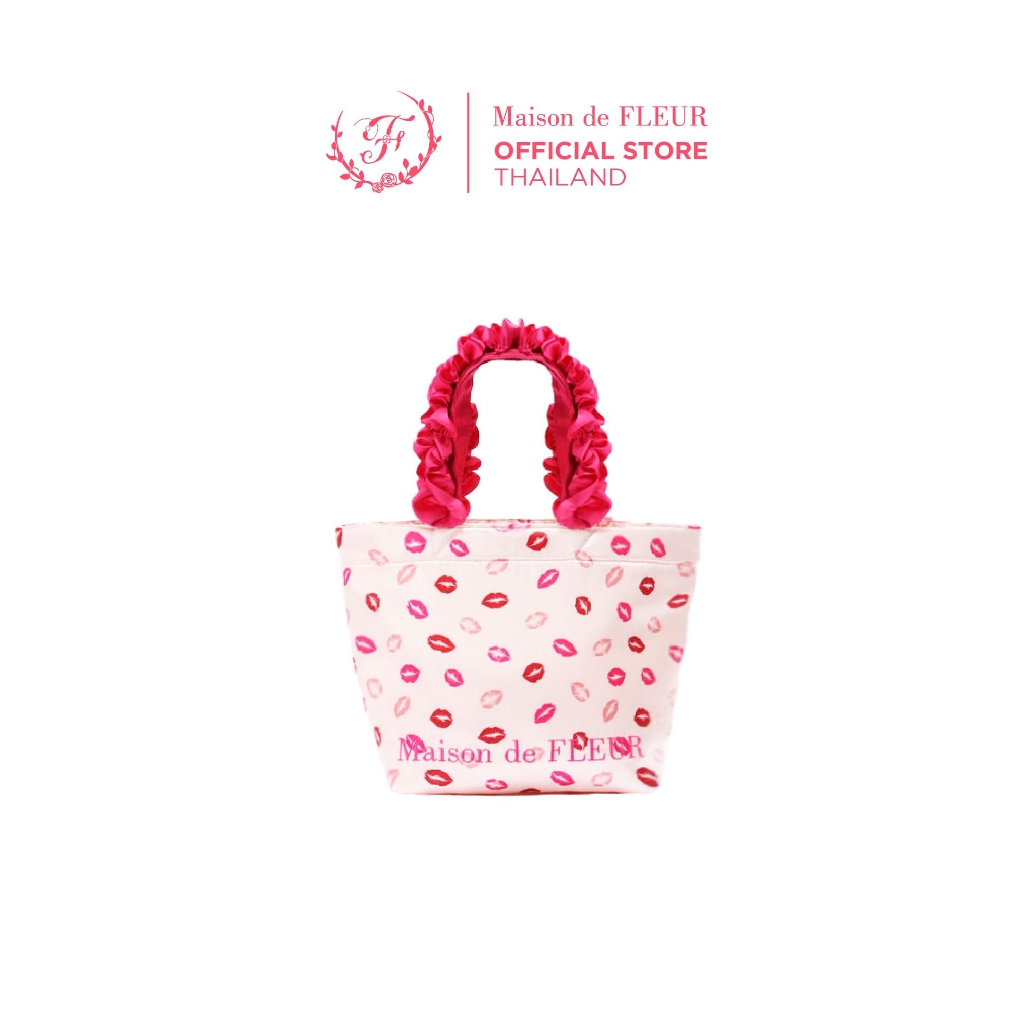 Maison De FLEUR - XOXO Collection Frill Handle Tote Bag [Limited Edition] ราคา 1,397 บาท*ส่งฟรี