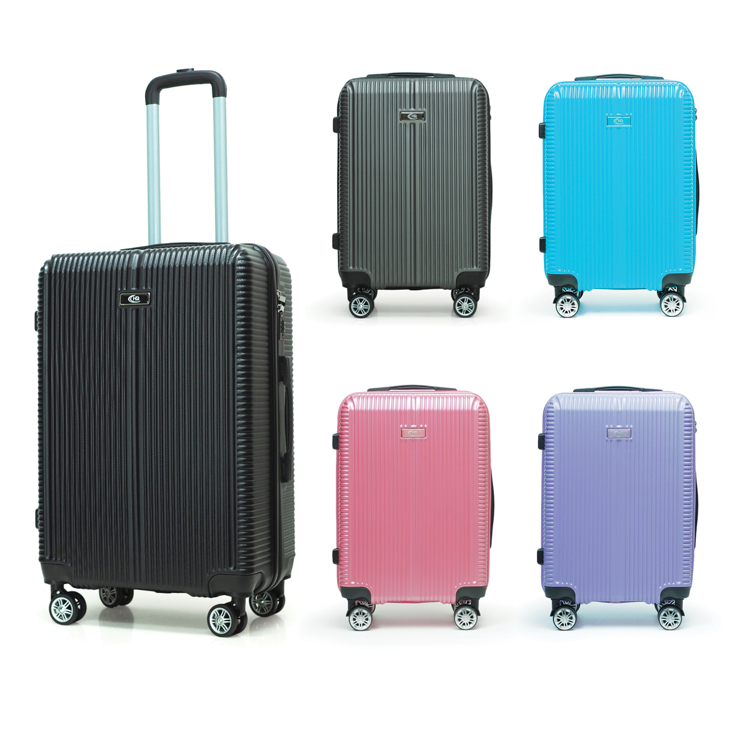 HQ LUGGAGE กระเป๋าเดินทาง ABS 4 ล้อคู่ กุญแจล็อค 3 รหัส รุ่น 5511 ราคา 981 บาท*ส่งฟรี