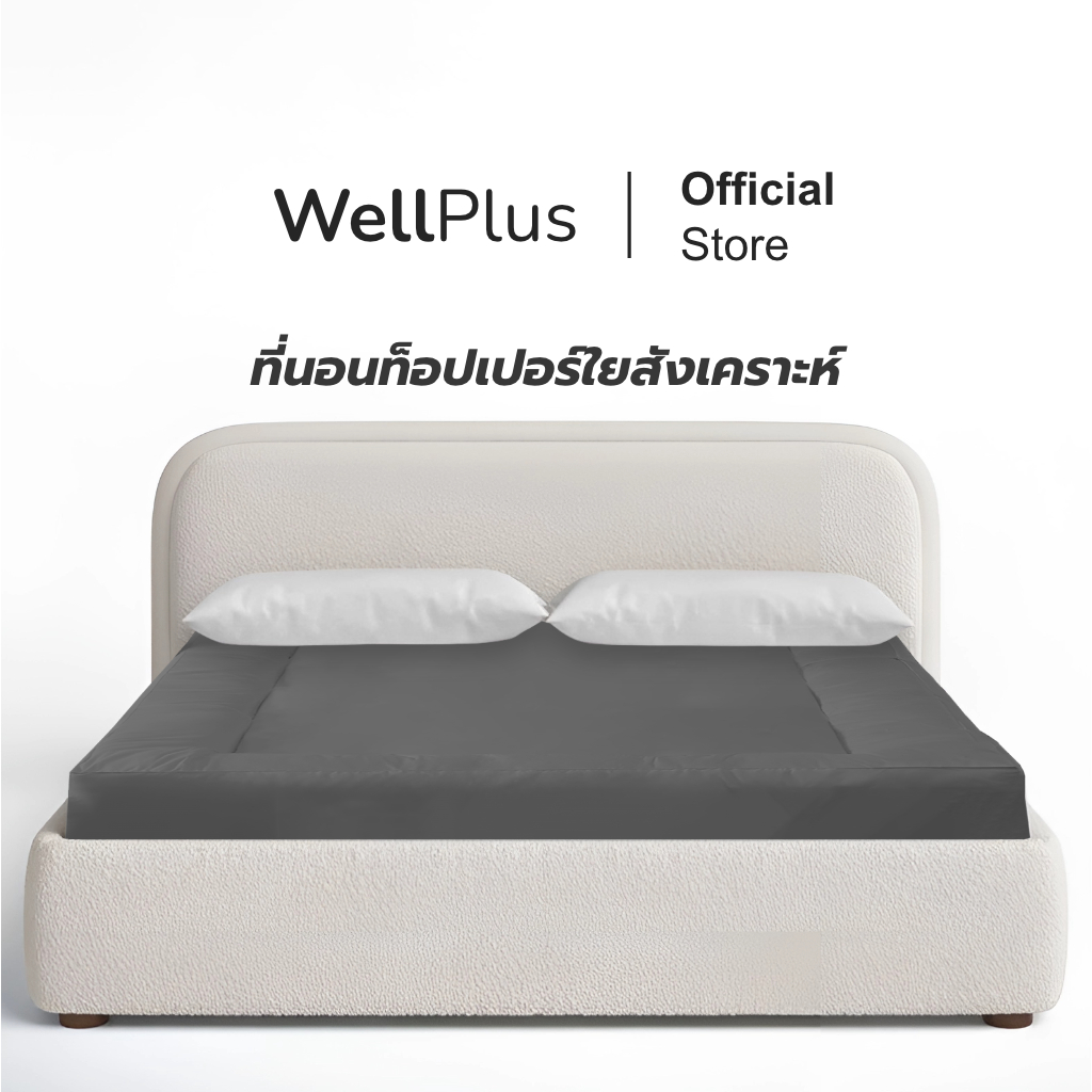 WellPlus Topper ที่นอนท็อปเปอร์ ความหนา 4 นิ้ว ผลิตจากใยสังเคราะห์อัดแน่นคุณภาพดี นุ่มสบาย ไม่ระคายเคืองผิว ราคา 759 บาท*ส่งฟรี
