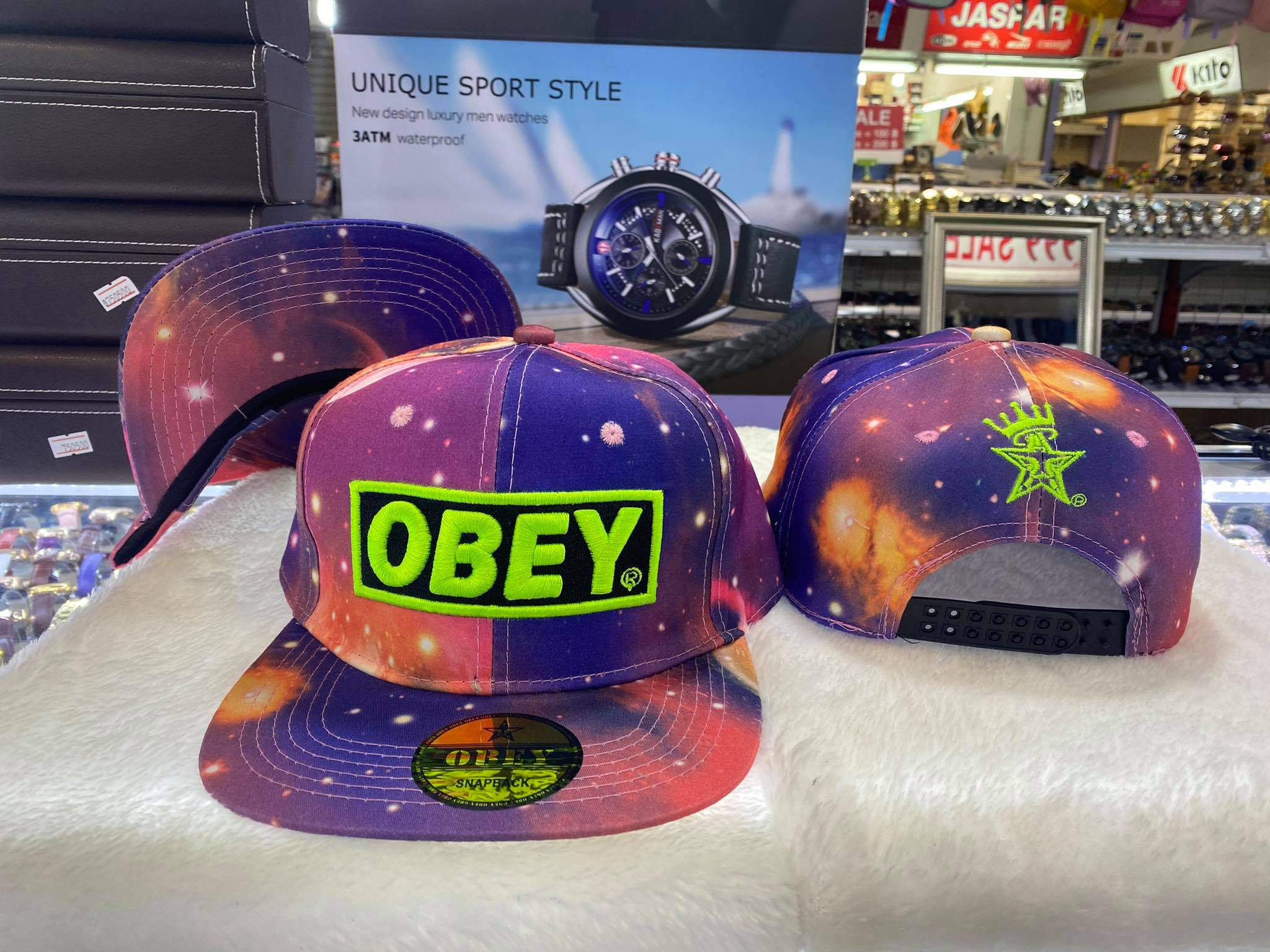 หมวก ฮิปฮอป OBEY Galaxy มี 6 สี ! ปรับขนาดไซร์เองได้ ปรับไซร์ได้ถึง 59-64 cm
