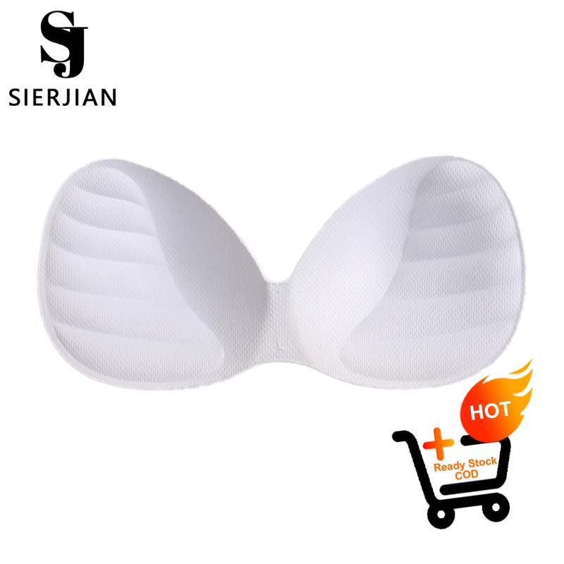 Sierjian  Women Bikini Padded Inserts Breast Bra Enhancer Push Up Chest Invisible Pad
