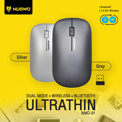 เม้าส์ NUBWO Mouse Wireless&Bluetooth รุ่น NMD-01 ULTRATHIN