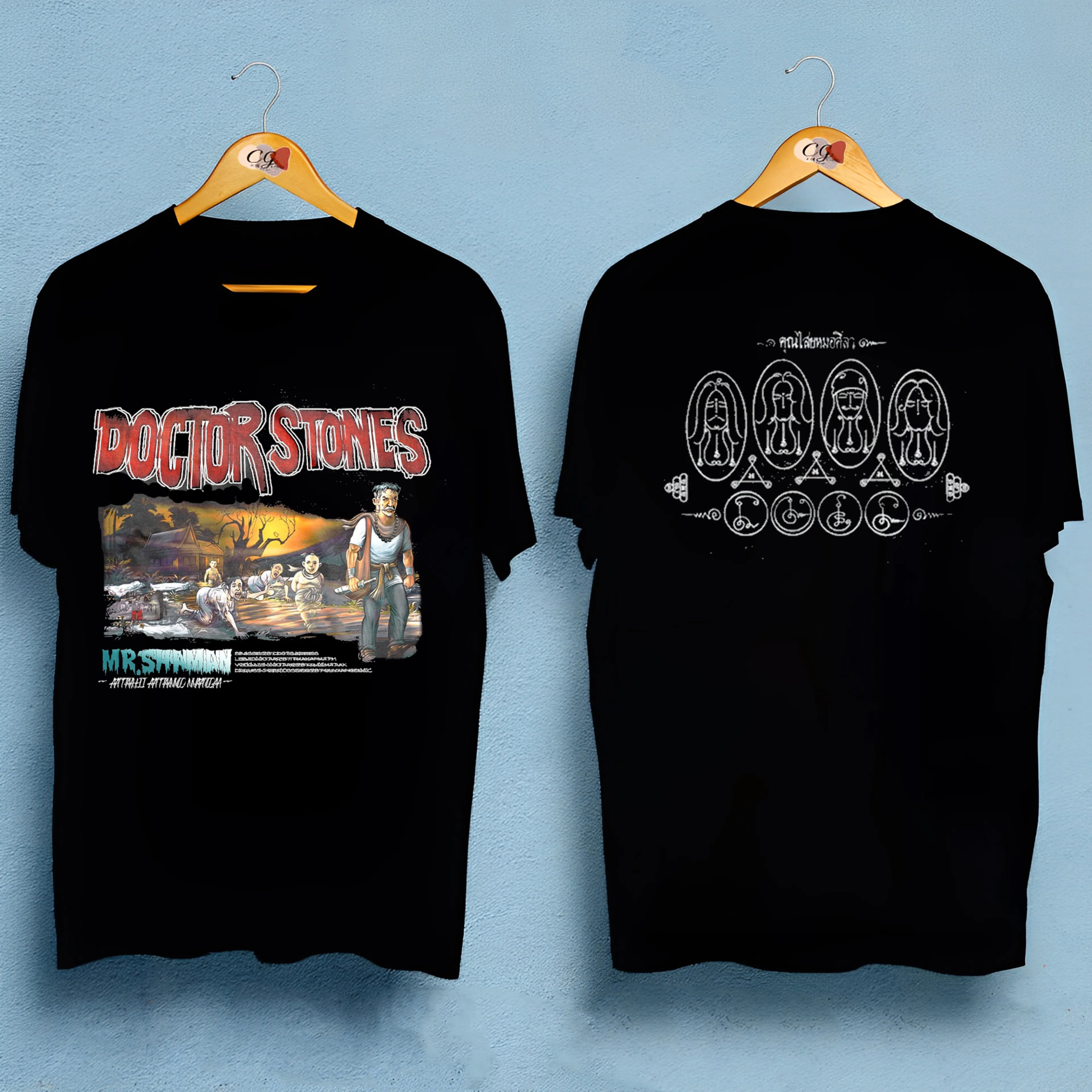 [พร้อมส่ง] เสื้อยืดคอกลม DOCTOR STONES MARK V คอตตอนแขนสั้นพิมพ์ลาย