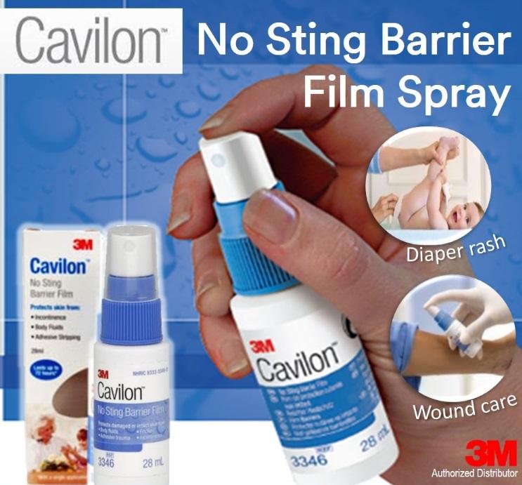 3M Cavilon No Sting Barrier Film Protects Skin คาวิลอน ฟิล์มเคลือบผิวหนังสำหรับทารก ผู้สูงอายุและผู้ป่วยแผลติดเตียง