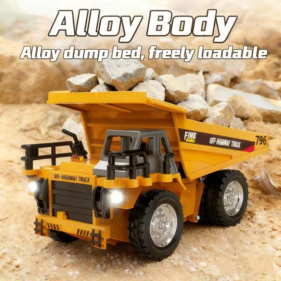 Mini Alloy Rc Dump Truck 2.4Ghz Hg4-431, Scale Size 1:64 ราคา 590 บาท*ส่งฟรี
