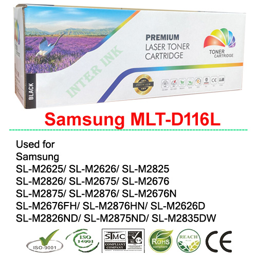 หมึกพิมพ์ Samsung Xpress SL-M2625 / M2626 / M2825 / M2835 / M2826 / M2675 / M2676 / M2875FD (D116L) สีดำ Premium ราคา 270 บาท*ส่งฟรี