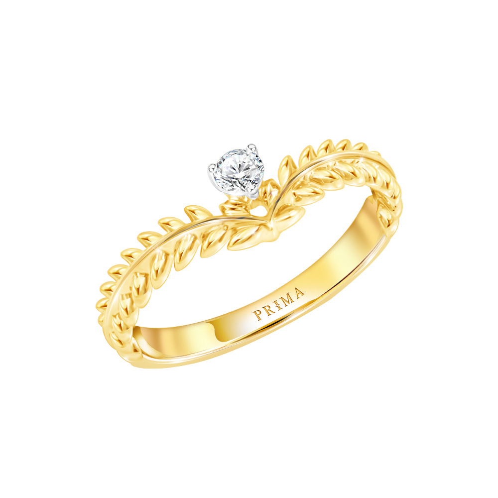 Prima Diamond Ring, 9K Yellow Gold Case, Victoriana Collection 991R5453-01 ราคา 18,600 บาท*ส่งฟรี